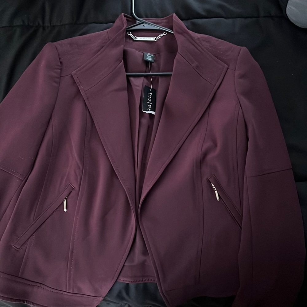 Burgundy blazer